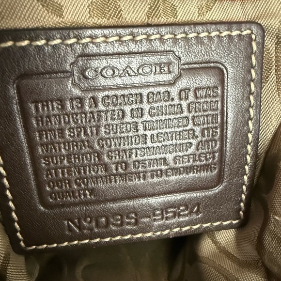 Vintage Coach Burgundy Suede Bag Good Used Condition - Picture 5 of 7